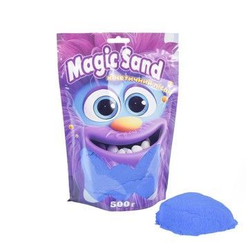 Песок кинетический Strateg Magic sand в пакете 500 г синий (39403-9)