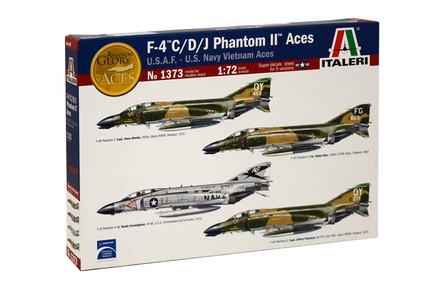 Збірна модель ITALERI Винищувач F-4 PHANTOM VIETNAM ACES 1:72 (IT1373)