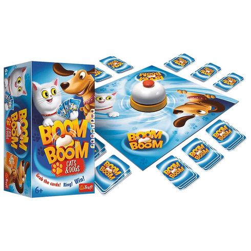 Гра настільна Trefl Boom Boom Cats and Dogs (мовонезалежна) (02004)