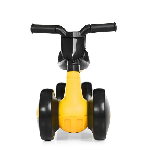 Каталка-толокар мотоцикл 4 колеса звуковые световые эффекты желтый (M4086-6)