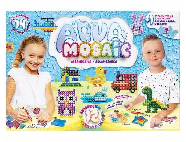 Набір для творчості Danko Toys Аквамозаїка Aqua Mosaic маленька (AM-01-03)