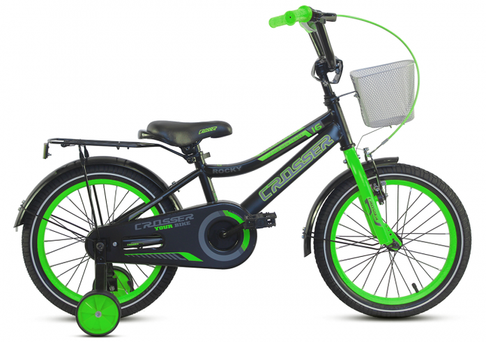 Велосипед детский Crosser Rocky Bike 18 дюймов зеленый (RC-13/18GR)