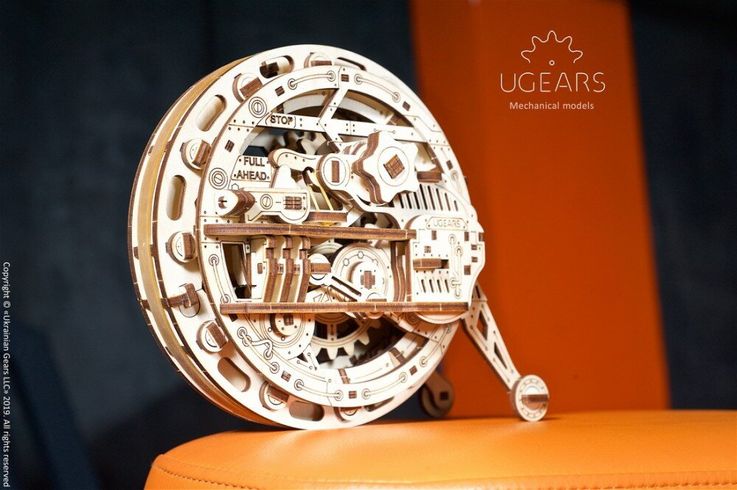 Механічний 3D пазл UGEARS Моноколесо (70080)