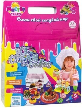 Набор для лепки Стратег Мистер Тесто - Ice cream and cakes 33 эл. (71209)