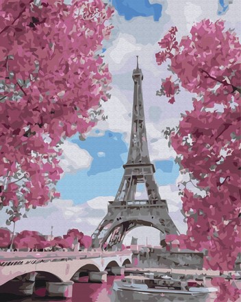 Картина для малювання за номерами Brushme Магнолії в Парижі 40х50см (BS29271)