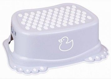 Подставка для ног детская TEGA Утенок антискользящая светло-серая (DK-006-122)