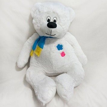 Мягкая игрушка Попелюшка Медведь Косолапый большой 100см белый (ZL0881)