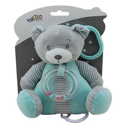 Іграшка підвіска Tulilo Ведмедик музична м’ятна (9110)