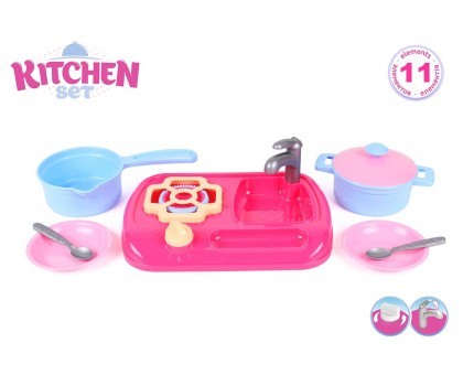 Игрушка детская ТехноК Кухня с набором посуды (TH5989)