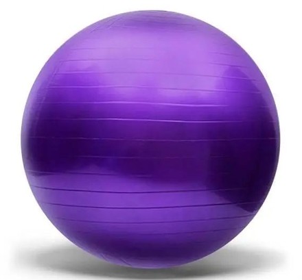 М'яч гімнастичний фітбол гумовий d-55 см фіолетовий (B5560VL)