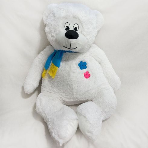 М'яка іграшка Zolushka Ведмідь Клишоногий великий 100см білий (ZL0881)