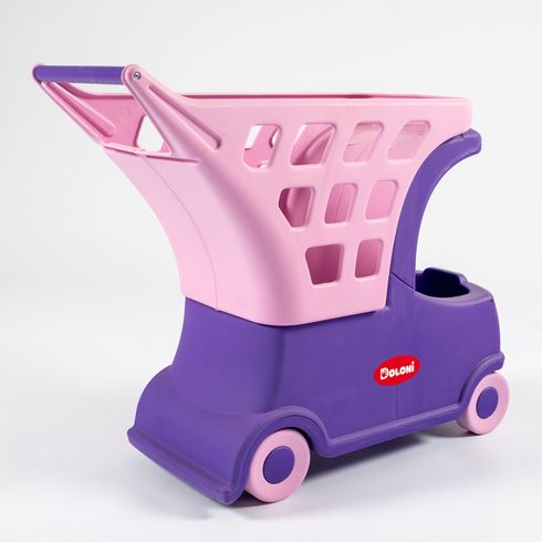 Візок DOLONI для ляльок і пупсів з кошиком фіолетовий (01540/01)