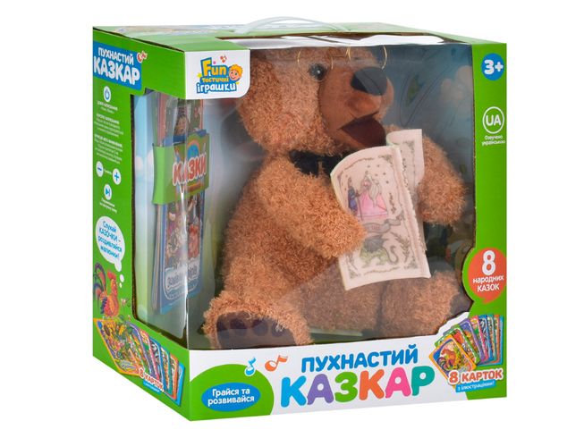 Іграшка дитяча Limo Toy Ведмедик казкар плюшевий 25 см (укр.) (FT0034)