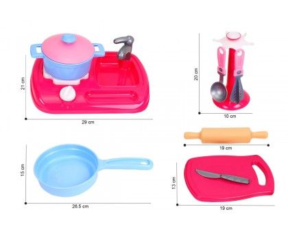 Іграшка дитяча ТехноК Кухонний набір рожевий (TH7280)