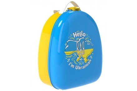 Рюкзак ТехноК патріотичний Hello, I'm Ukrainian жовто-блакитний (TH8379BL)