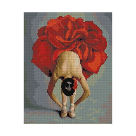 Картина по номерам с алмазной мозаикой Стратег Балерина-цветок 50х40см (FA13209)