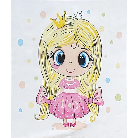 Картина-розмальовка за номерами Strateg Маленька принцеса 30x30 (ES213)