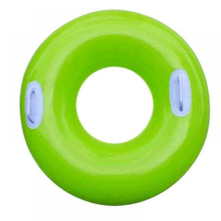 Круг INTEX надувной с ручками яркий неон зеленый 76 см (59258GR)