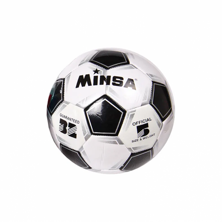 Мяч футбольный Minsa размер №5 340г черный (BT-FB-0289BC)
