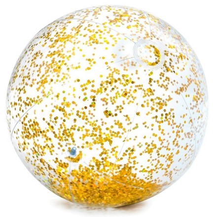 М'яч надувний INTEX прозорий із золотистими блискітками 51 см (58070YL)