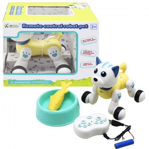 Іграшка дитяча Aei Cheng Котик-робот 15см жовтий (РКБН1086AYL)