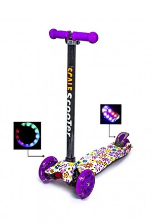 Самокат детский Scale Sport Scooter Maxi Print цветки (2124391184)