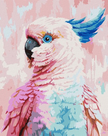 Картина-раскраска Идейка по номерам птицы Яркую какаду 40х50 (KHO4398)