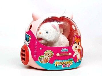 Іграшка м'яка інерактивна Plush Pet Котик у рюкзаку білий (MC-1058)