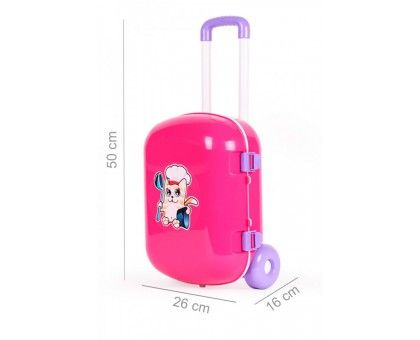 Игрушка детская ТехноК Кухня в чемодане розовая (TH6061)