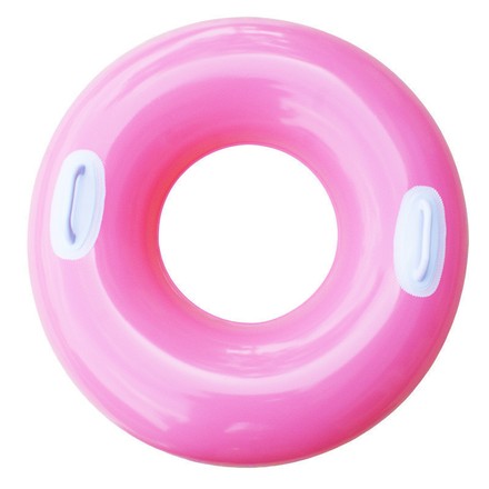 Круг INTEX надувной с ручками яркий неон розовый 76 см (59258PN)