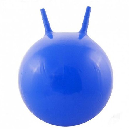 М'яч гімнастичний дитячий фітбол 55 см з ріжками блакитний (BT-PB-0178BL)