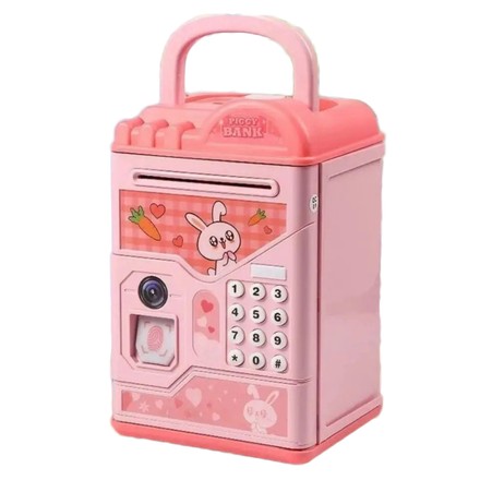 Скарбничка-сейф PIGGY Bank для особистих заощаджень рожевий (K6688-37PN)