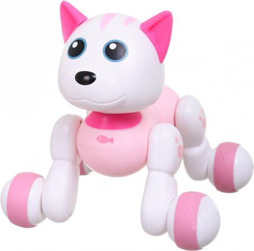 Іграшка дитяча котик-інтерактивний робот 15см рожевий (РКБН1086APN)