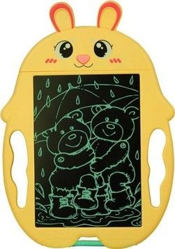 Планшет для малювання Зайчик з LCD-дисплеєм з трафаретами 29 см жовтий (966801C03ZYL)