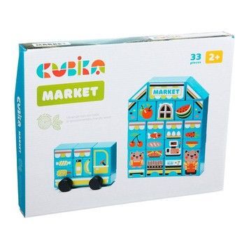 Дерев'яний конструктор Cubika Market LDK2 33 деталей (15122)