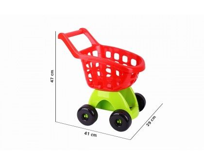 Іграшка дитяча ТехноК Візочок для супермаркету червоно-зелена (TH8232)