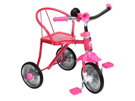 Велосипед дитячий триколісний сталевий рожевий (701-2PN)