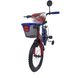 Велосипед двоколісний (+2 ролики) в стилі м/ф "Тачки" дитячий 18" з кошиком синій (TCH-18BL)