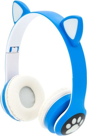 Бездротові навушники Cat Ear з котячими вушками блакитні (STN-28BL)