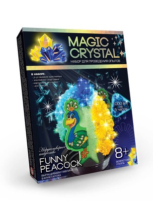 Набір Danko Toys для проведення досліджень Magic Сrystal Funny peacock (OMC-01-07)