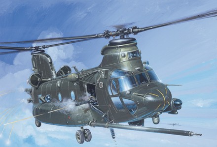 Сборная модель ITALERI 1:72 транспортно-штурмовой вертолет MH-47E SOA CHINOOK (IT1218)