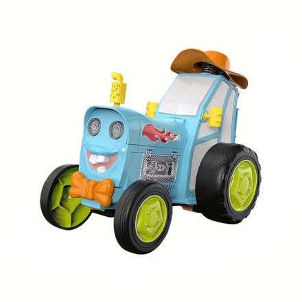 Іграшка на радіокеруванні Скажений стрибучий трактор із світло-звуковими ефектами блакитний (2101-A/BL)
