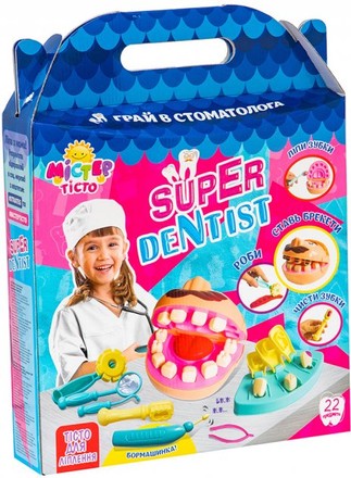 Набор для лепки Стратег Мистер тесто - Super Dentist 28 эл. (71407)
