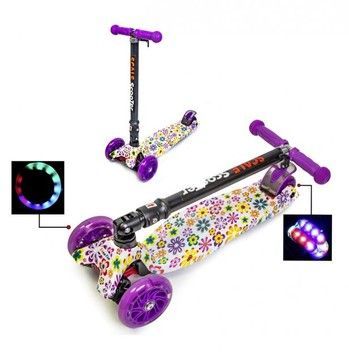 Самокат дитячий Scale Sport Scooter Maxi Квіти складаний (1523703342)