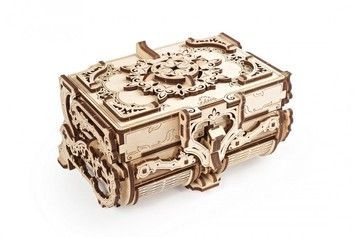 Механічний 3D пазл UGEARS Антикварні шкатулка (70089)