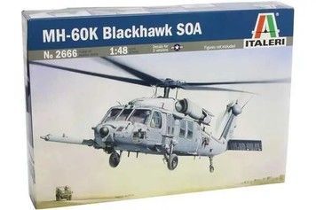 Сборная модель ITALERI 1:48 Вертолет MH-60K BLACKHAWK SOA (IT2666)