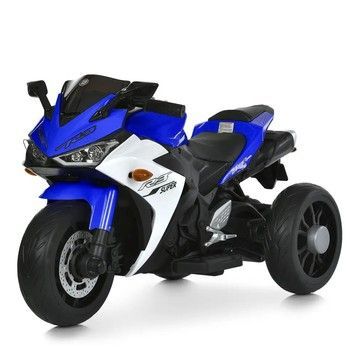 Електромотоцикл Yamaha R3 Super трицикл із світло-звуковими ефектами синій (M6329EL-4)
