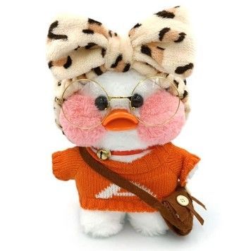 Детская мягкая игрушка LaLaFanFan Утенок белый с аксессуарами (LF4284WT)