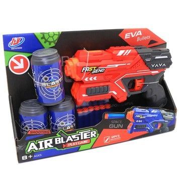 Пистолет бластер Air Blaster с мишенью и набором мягких пуль (928-2)