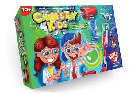 Набір дослідів Danko Toys Chemistry Kids 10 дослідів (CHK-01-02U)